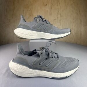Adidas Ultraboost 21 Mens Size 8.5 Grey Running Shoes Boost Sneakers